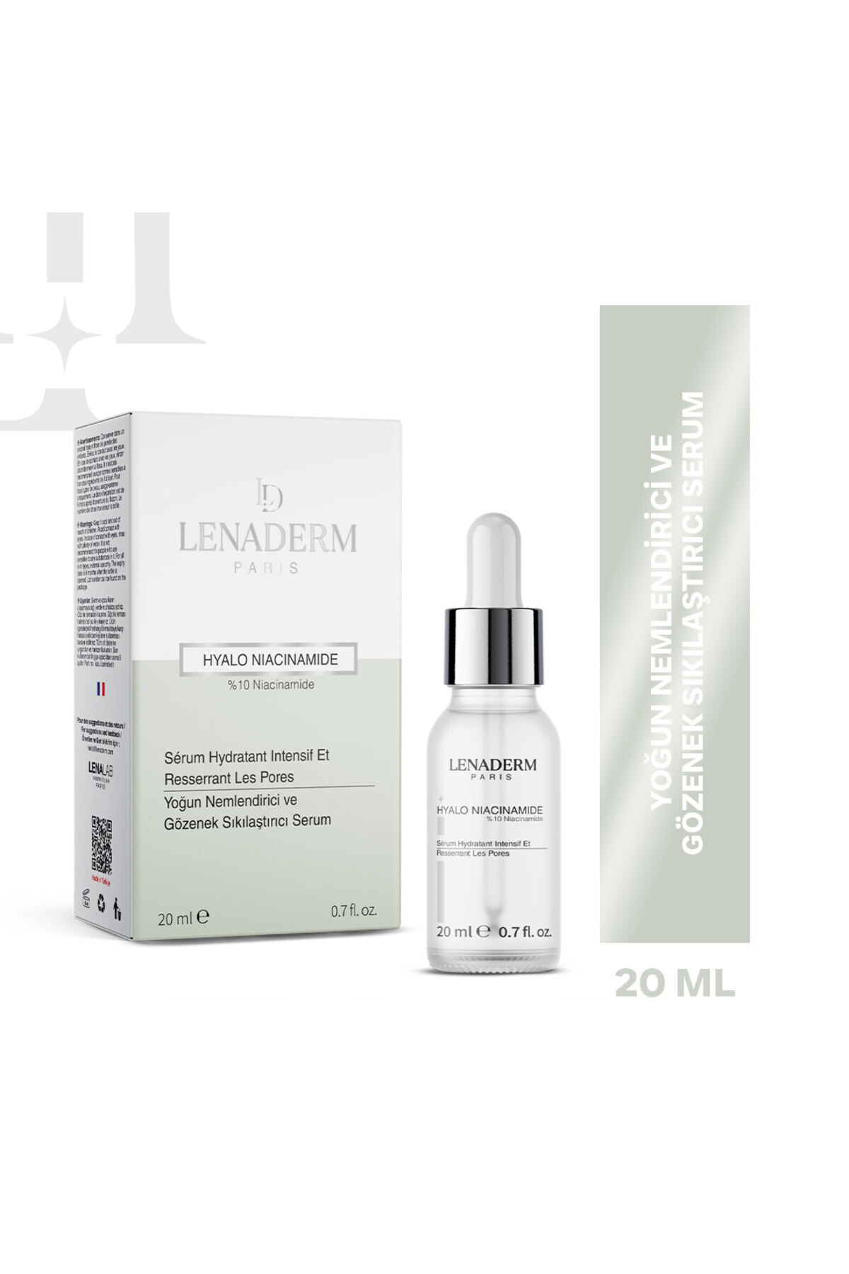 Lenaderm Hyalo Niacinamide – Nemlendirici Ve Gözenek Sıkılaştırıcı Cilt Bakım Serumu 20ml
