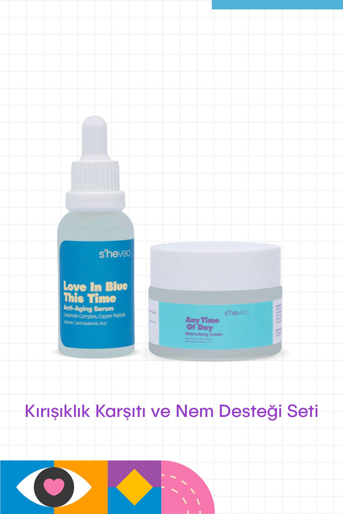 s'hevec Kırışıklık Karşıtı ve Nem Desteği Seti