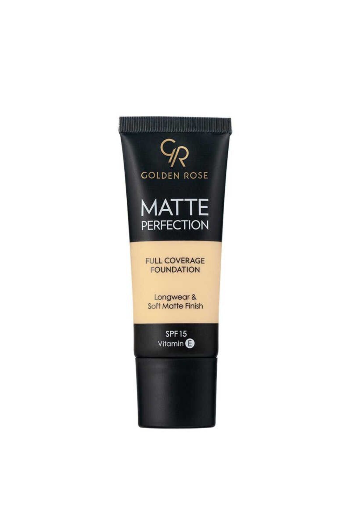 Golden Rose Matte Perfection Foundation Warm 01 Söğüt Özü & Üzüm Çekirdeği Yağlı Mat Fondöten 35 ml