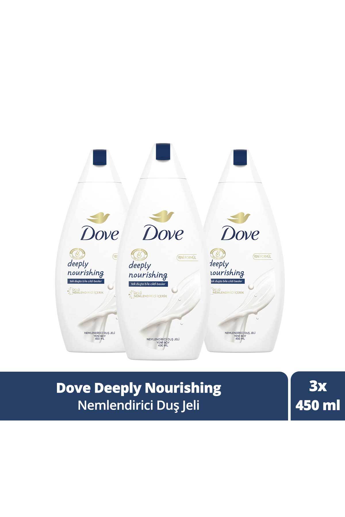 Dove Nemlendirici Duş Jeli Deeply Nourishing 450 ml X3
