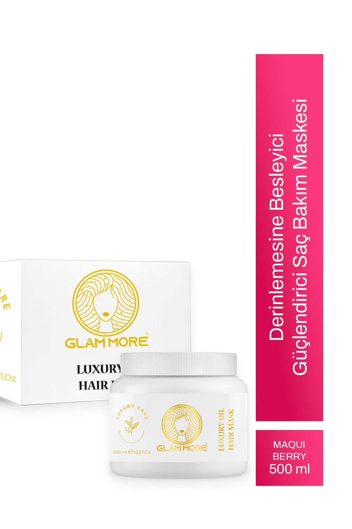 Glam More Derinlemesine Besleyici & Güçlendirici Luxury Oil Hair Mask 500 ml
