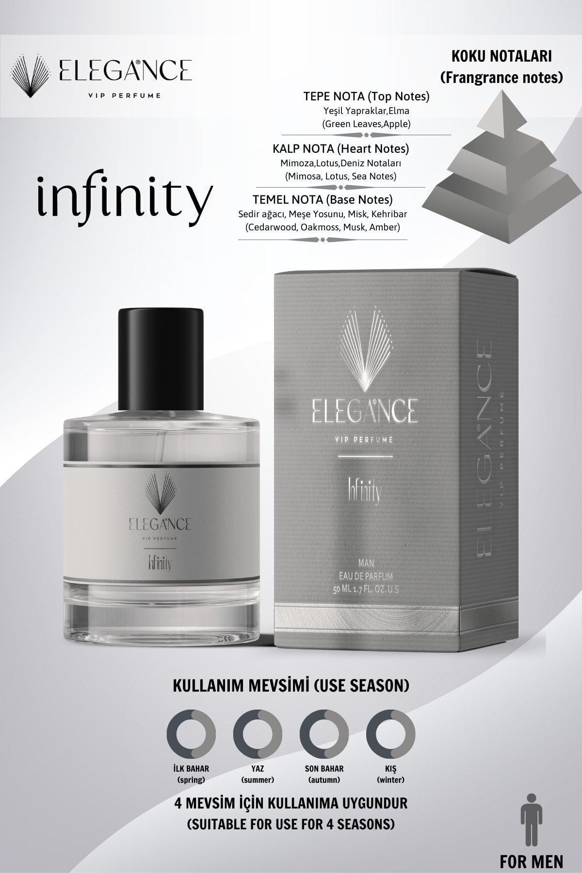 silver elegance vip perfume Infinity 50 Ml Edp Unisex Parfüm (unisex).
