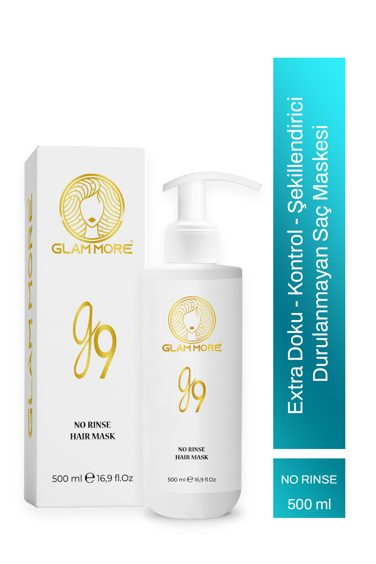 Glam More G9 No Rinse Hair Mask 500 ml Durulanmayan & Şekillendirici Bakım Maskesi