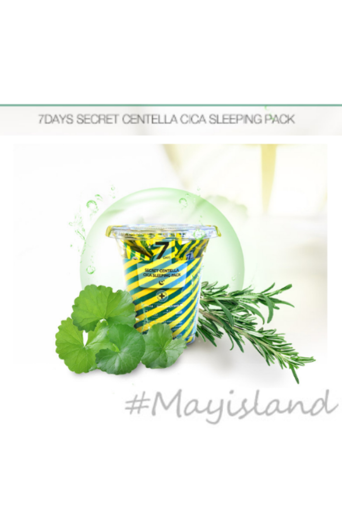 May Island Centella Asiatica Uyku Maskesi 60g - Kore Cilt Onarıcı Gece Bakımı
