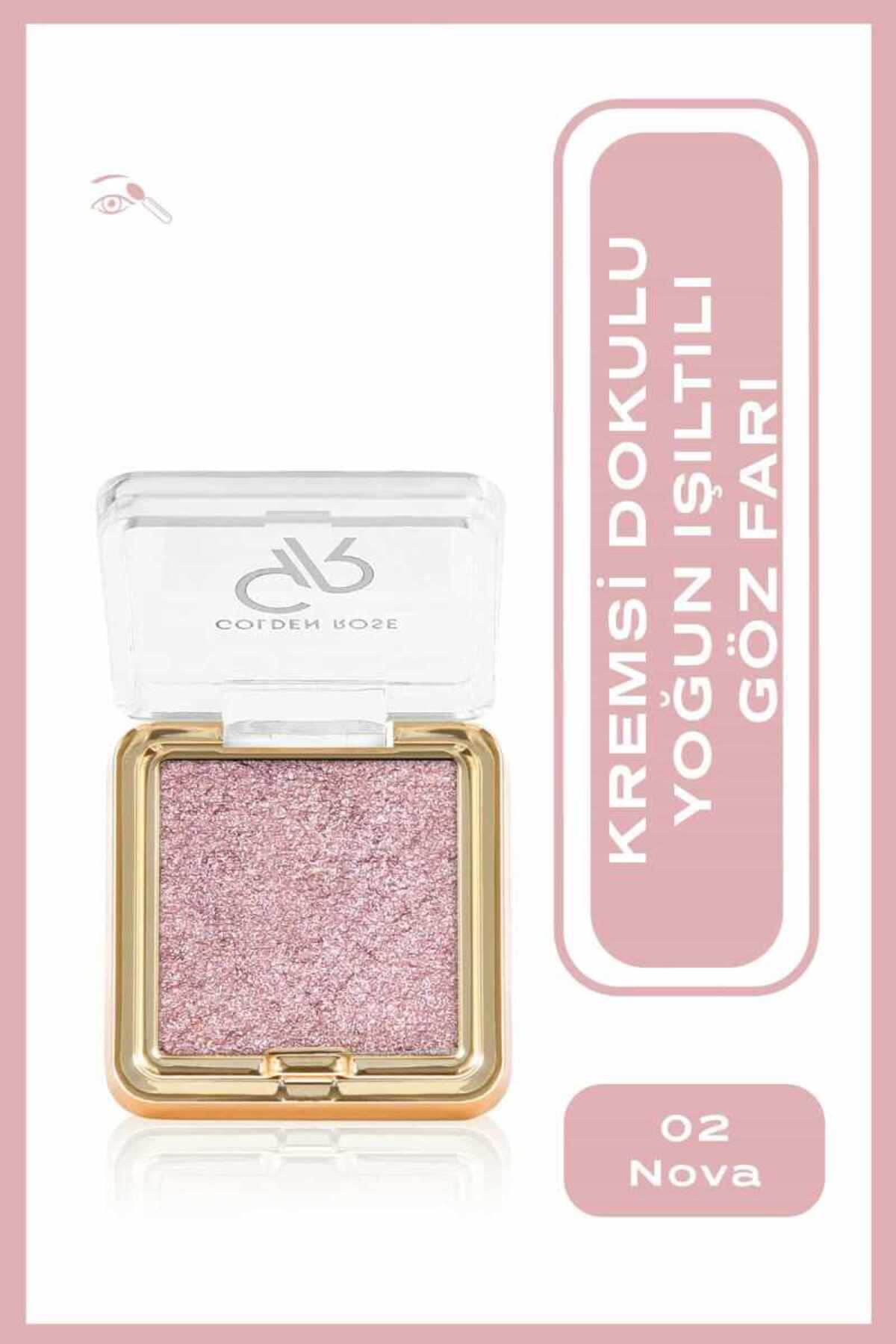 Golden Rose Glitter Glow Eyeshadow No: 02 Nova - Simli Kremsi Göz Farı
