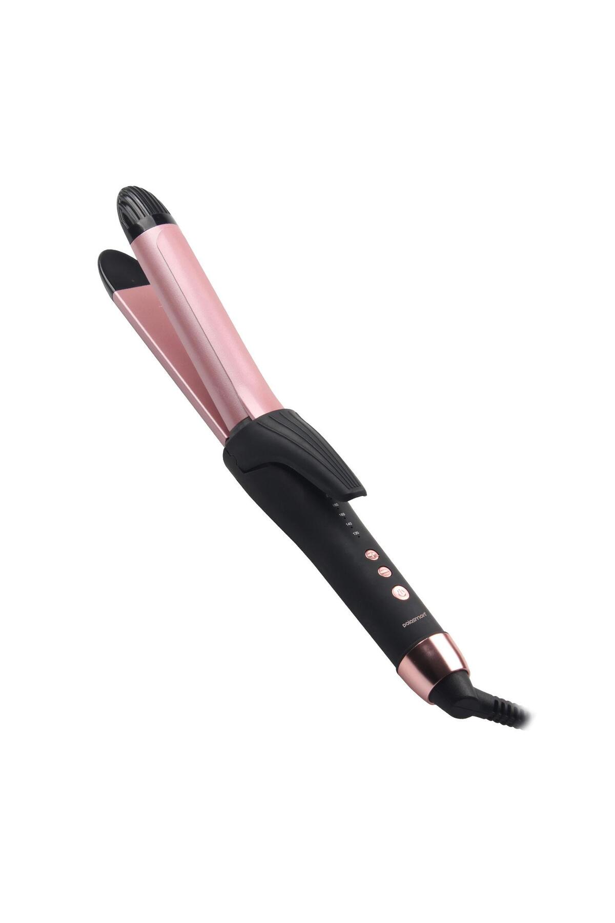 Polosmart PSC58 2 in 1 Saç Şekillendirici Düzleştirici Rose Gold