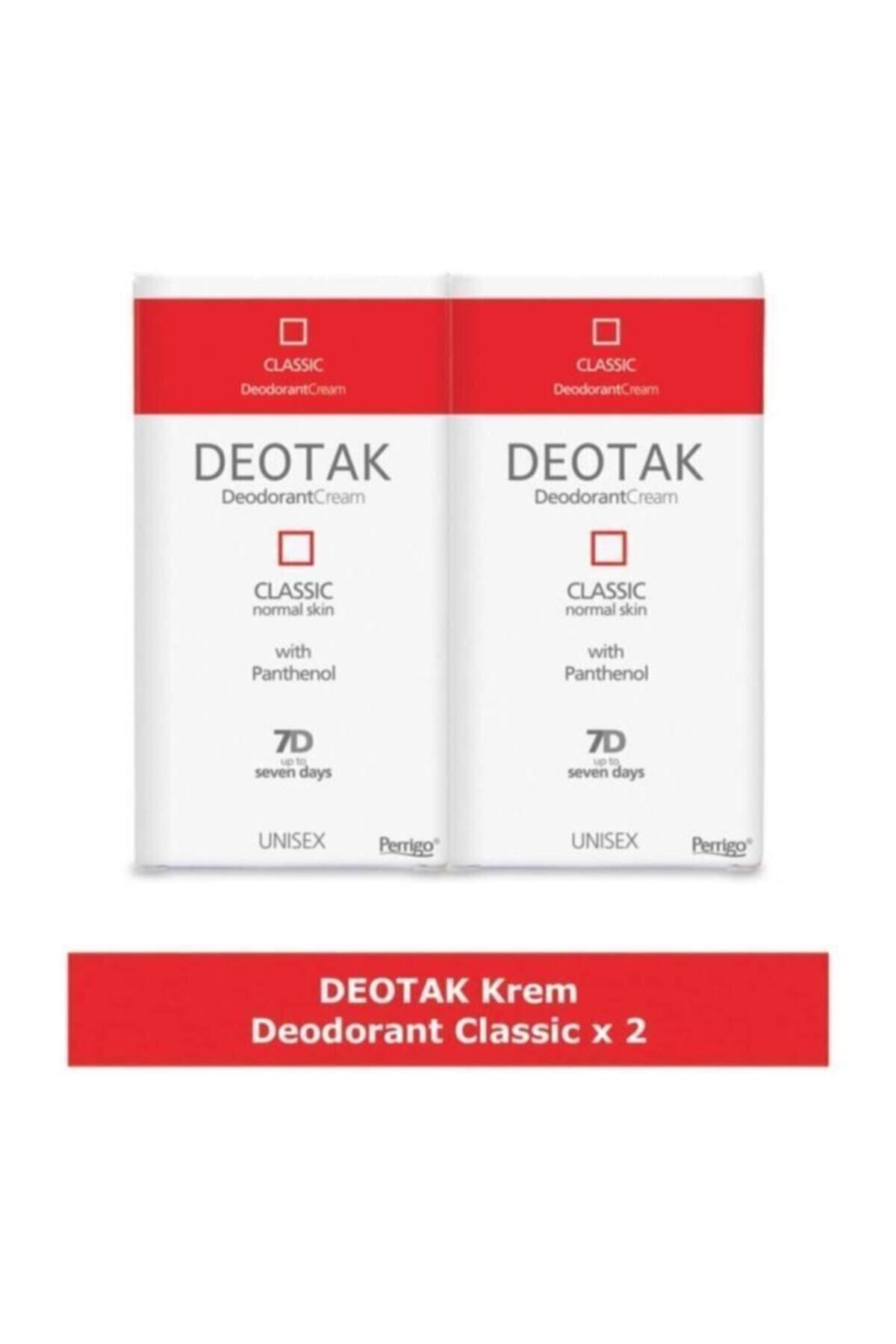 Deotak KREM DEODORANT 35 ML KLASİK UNİSEX 2 ADET