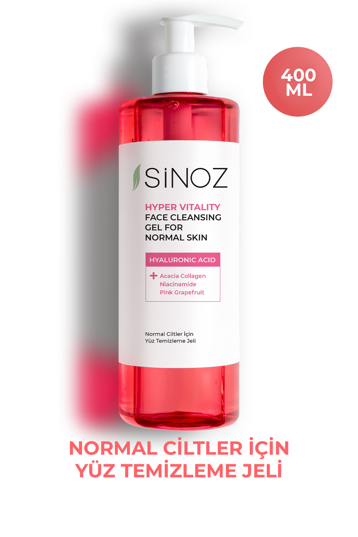 SİNOZ Normal Ciltler için Yüz Temizleme Jeli 400ML