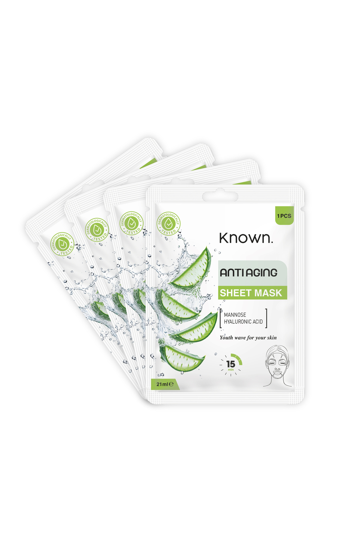 KNOWN. Known Yaşlanma Karşıtı Yüz Maskesi (4 Adet)