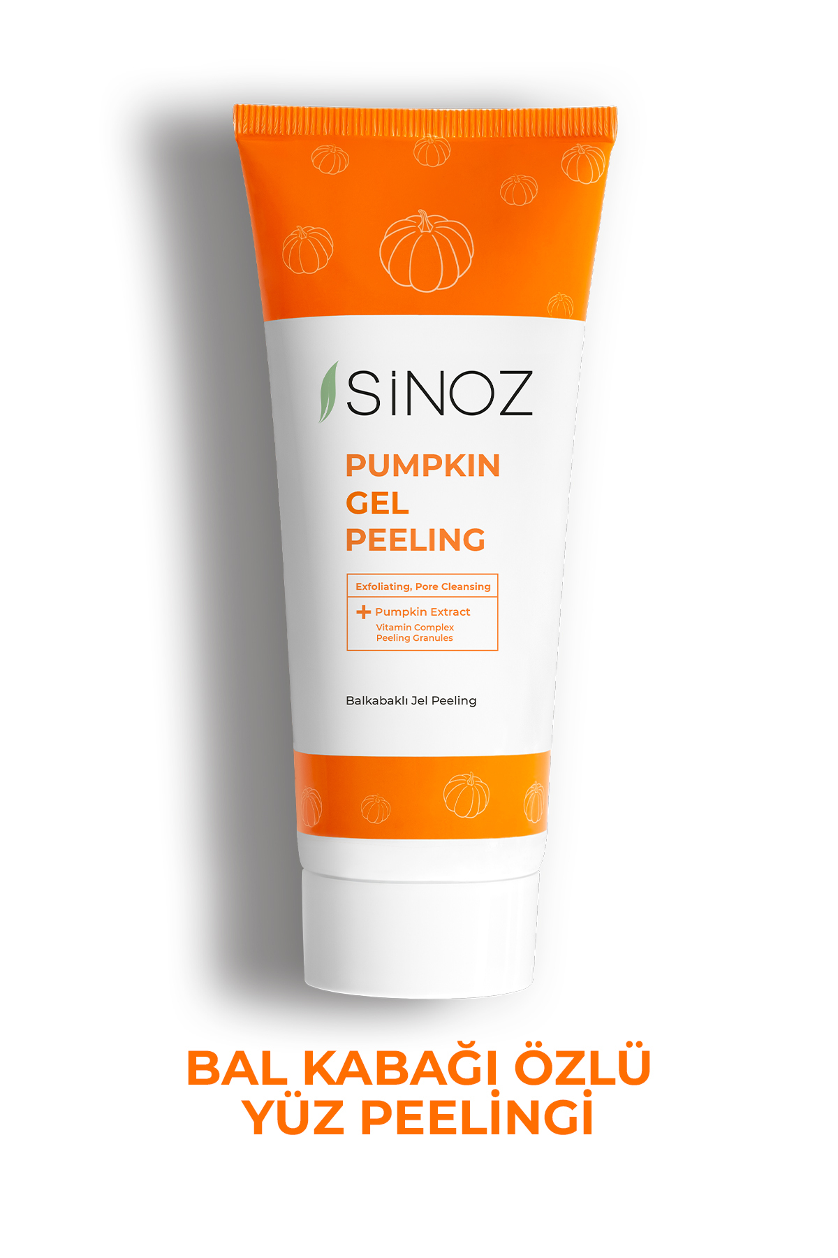 SİNOZ Pumpkin Jel - Balkabağı Özlü, Ölü Derilerden Arındıran, Yenileyici Yüz Peelingi 100 Ml