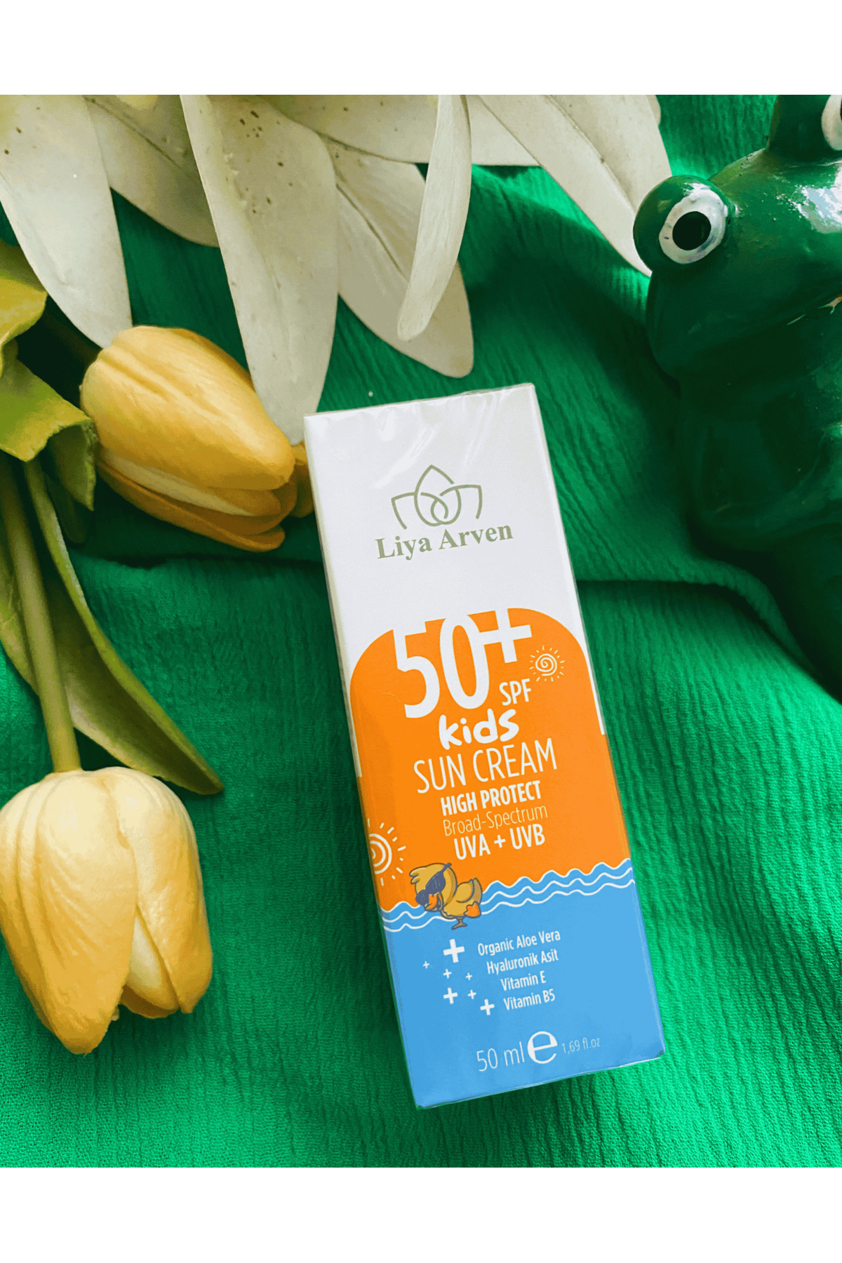Liya Arven Çocuklar Için Güneş Kremi 50spf - 50ml Hassas Ve Yüksek Korumalı Güneş Koruyucu