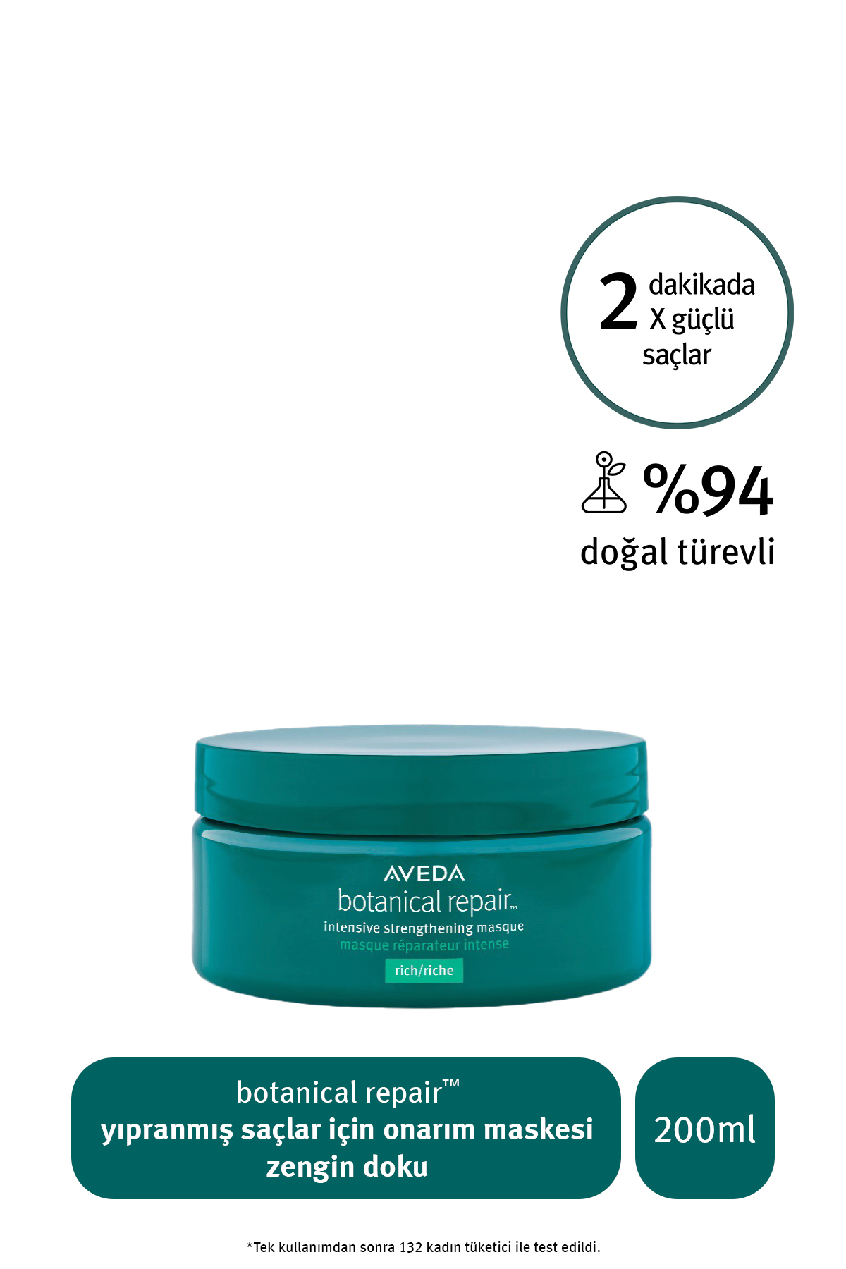 Aveda Botanical Repair Yıpranmış Saçlar Için Onarım Maskesi: Zengin Doku 200ml