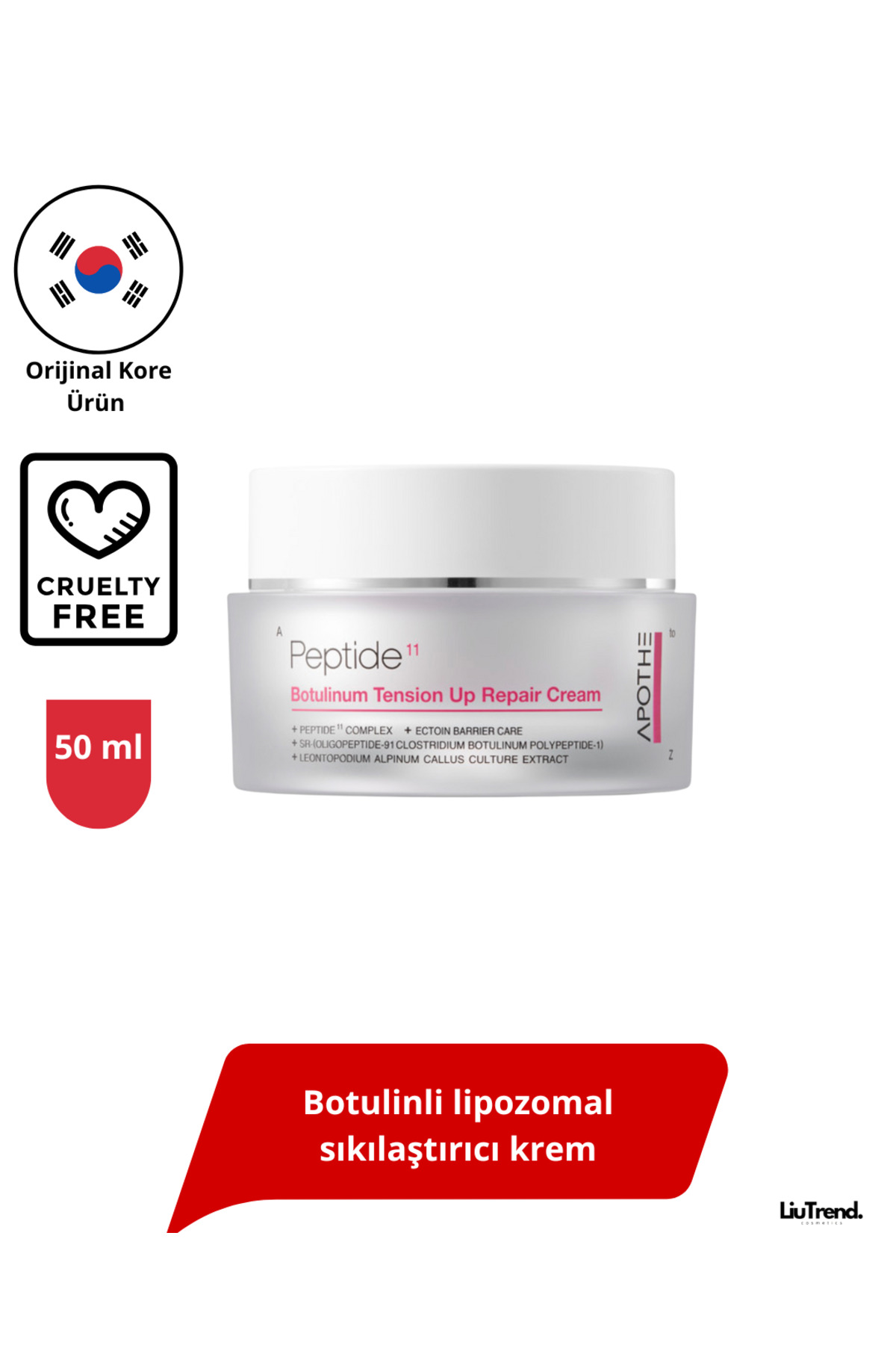 APOTHE Peptide 11 Botulinum Tension Up Repair Cream 50 ml Botulinli lipozomal sıkılaştırıcı krem
