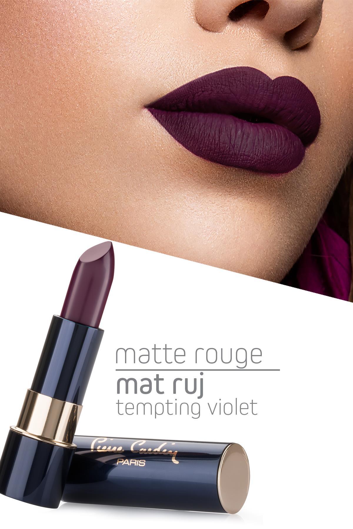 Pierre Cardin Matte Rouge Mat Ruj - Tempting Violet