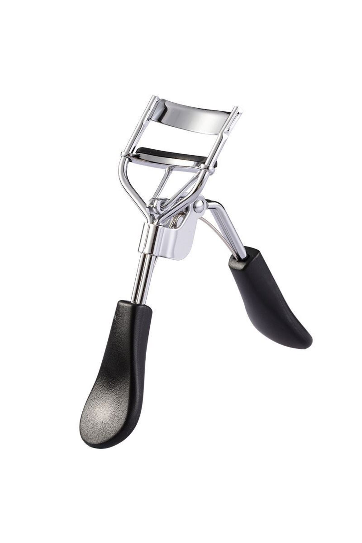 Chavin Paslanmaz Çelik Siyah Yaylı Ergonomik Kirpik Kıvırıcı cin652