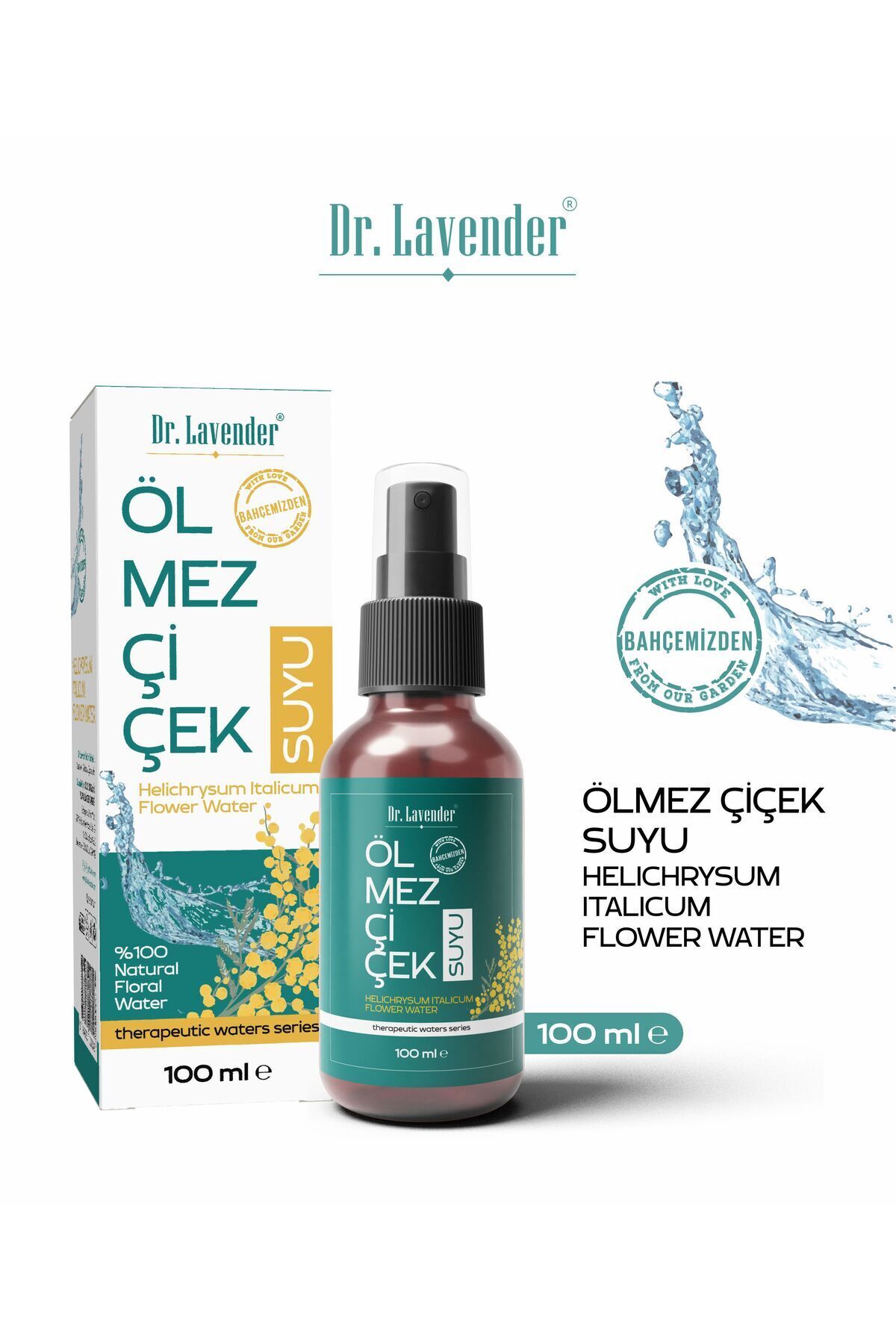 Dr.Lavender Ölmez Çiçek Suyu Cilt Bakım, Saç Bakım Altın Otu Suyu 100 ML