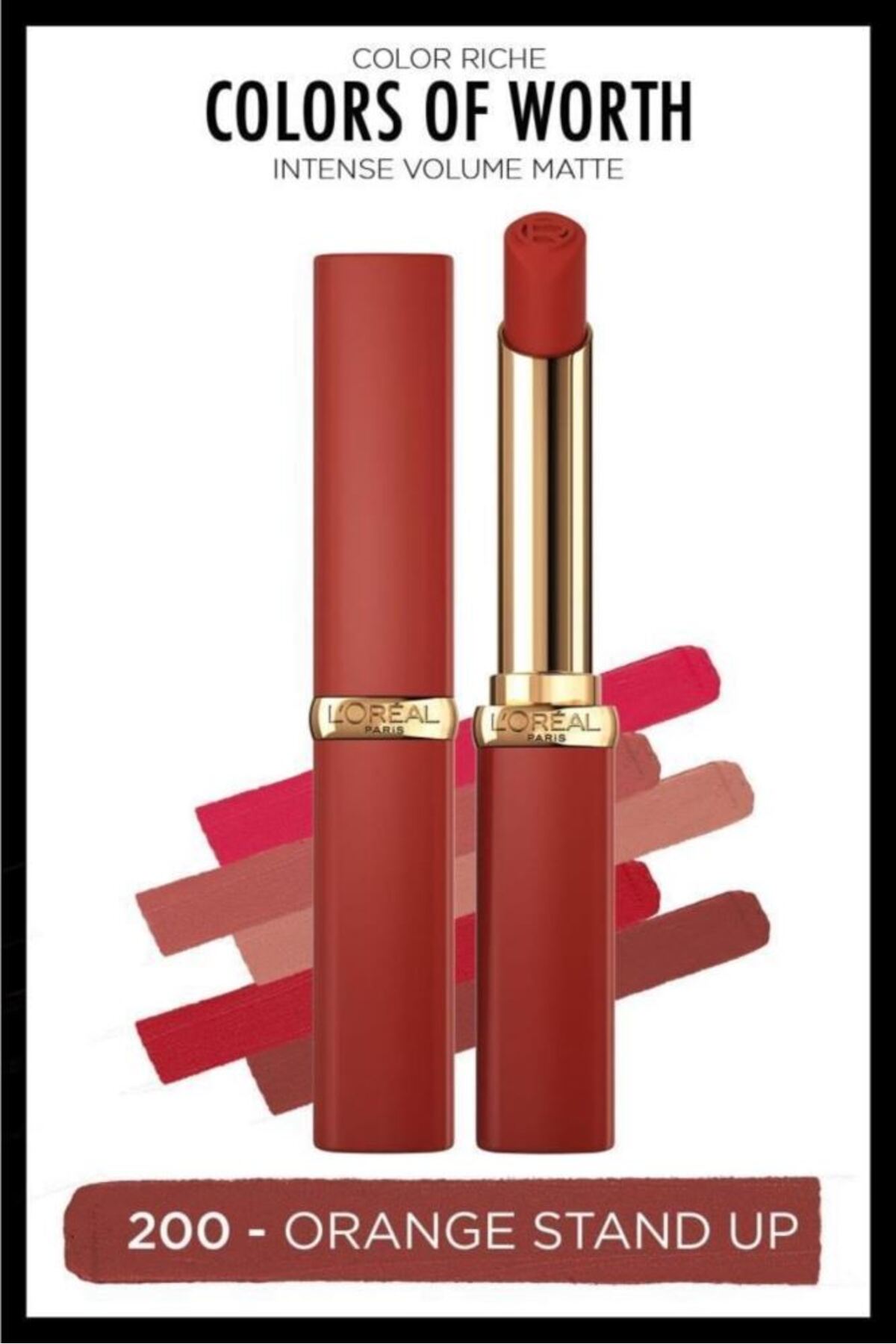 L'Oreal Paris Color Riche Intense Volume Matte Ruj - 200 Orange Stand Up