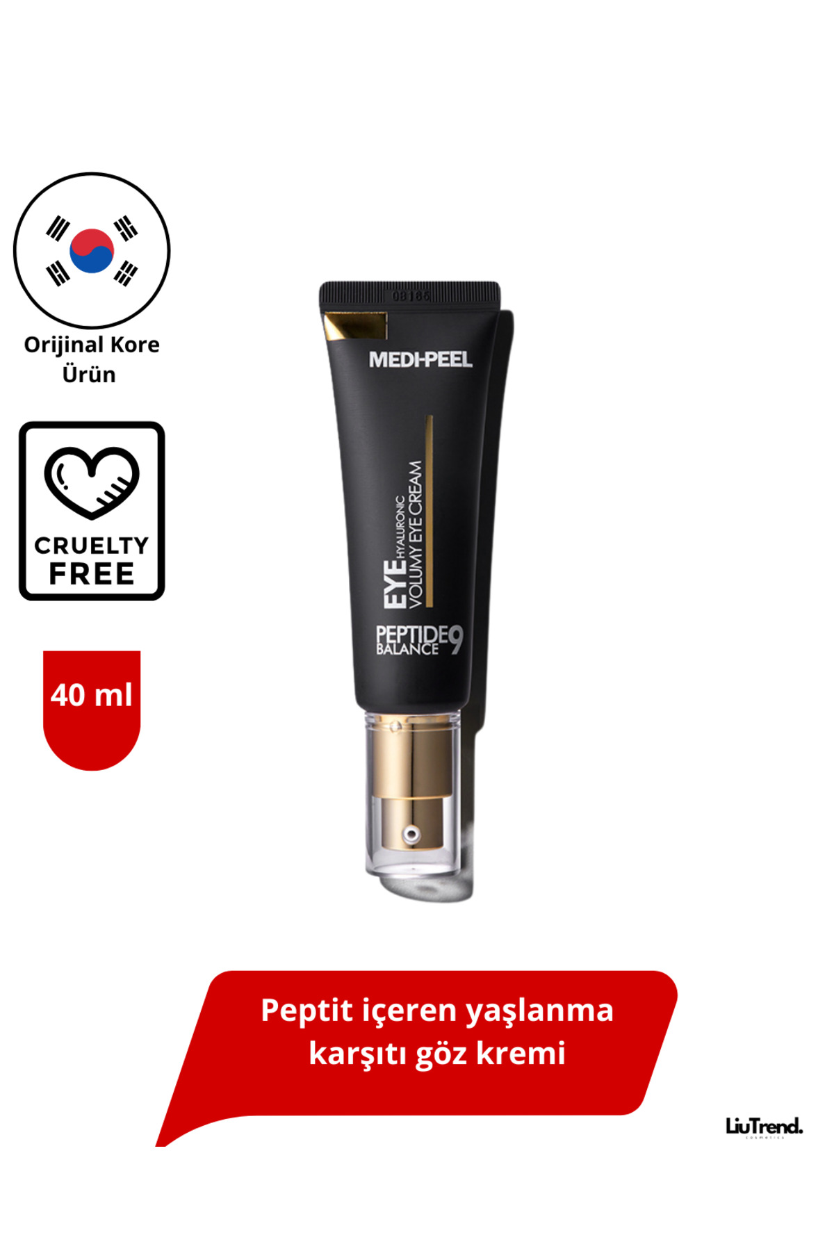 Medipeel Peptide 9 Hyaluronic Volumy Eye Cream 40 ml Peptit İçeren Yenileyici Göz Kremi M0548