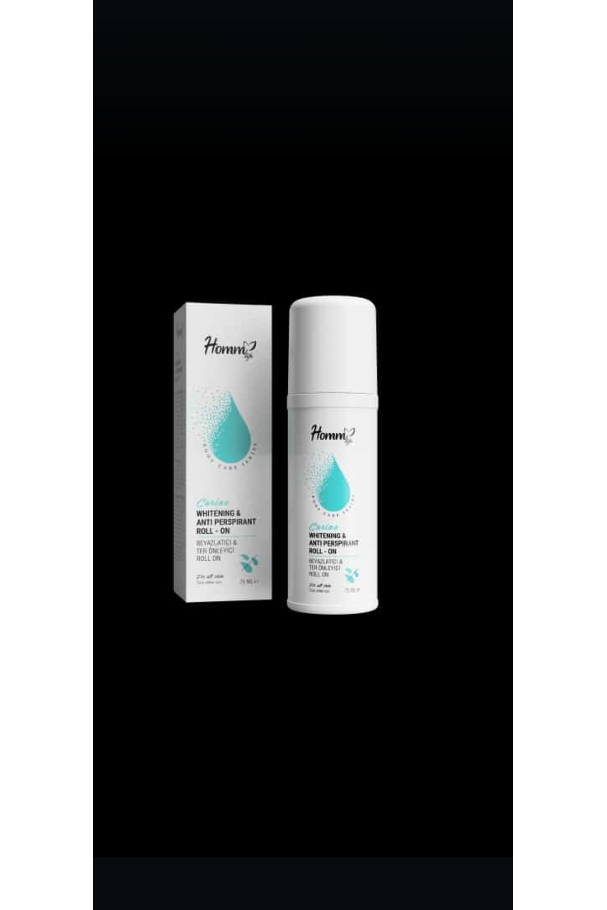 HOMM BİTKİSEL LİFE CARINE BEYAZLATICI VE TERMEYEYİ ÖNLEYİCİ ROLL ON 75 ML