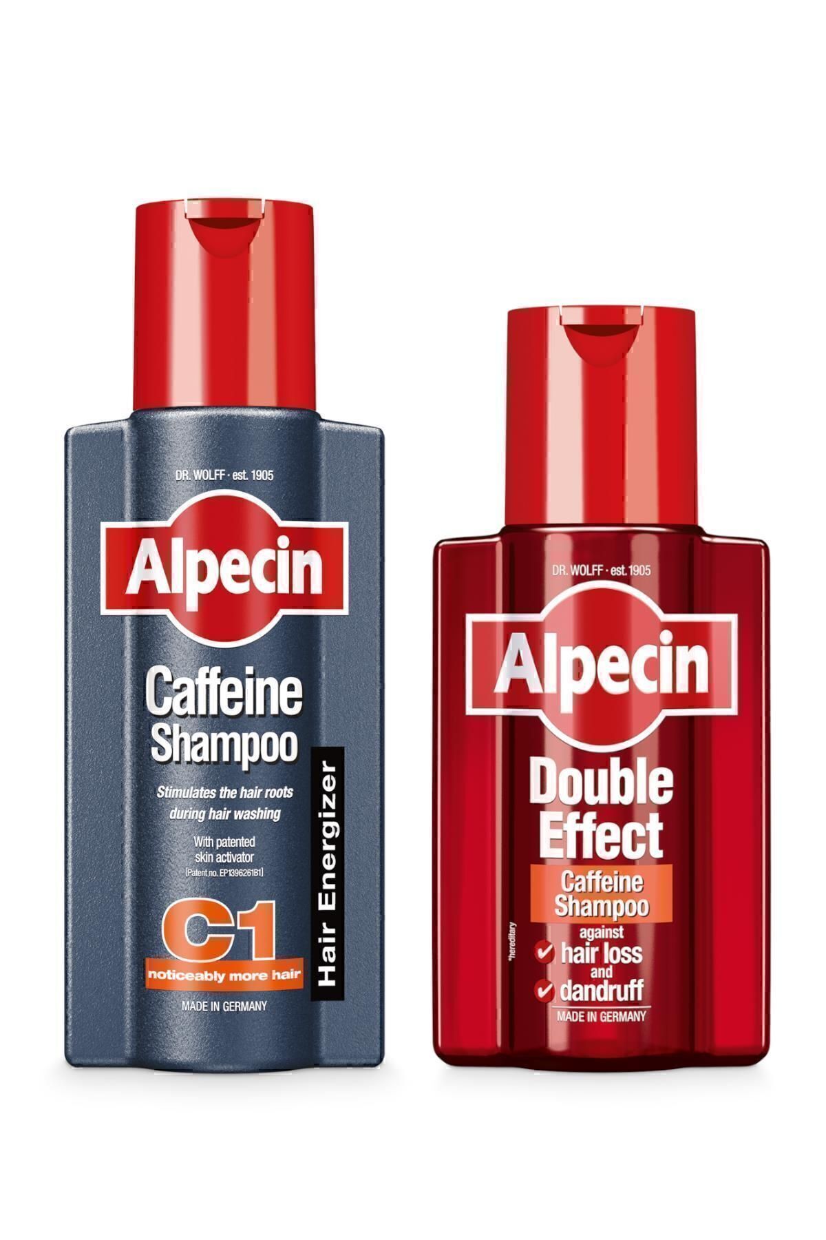 ALPECİN Caffeine C1-dökülme Karşıtı Şampuan + Doubleeffect Caffeine Dökülme&kepek Karşıt Şampuan 250ml