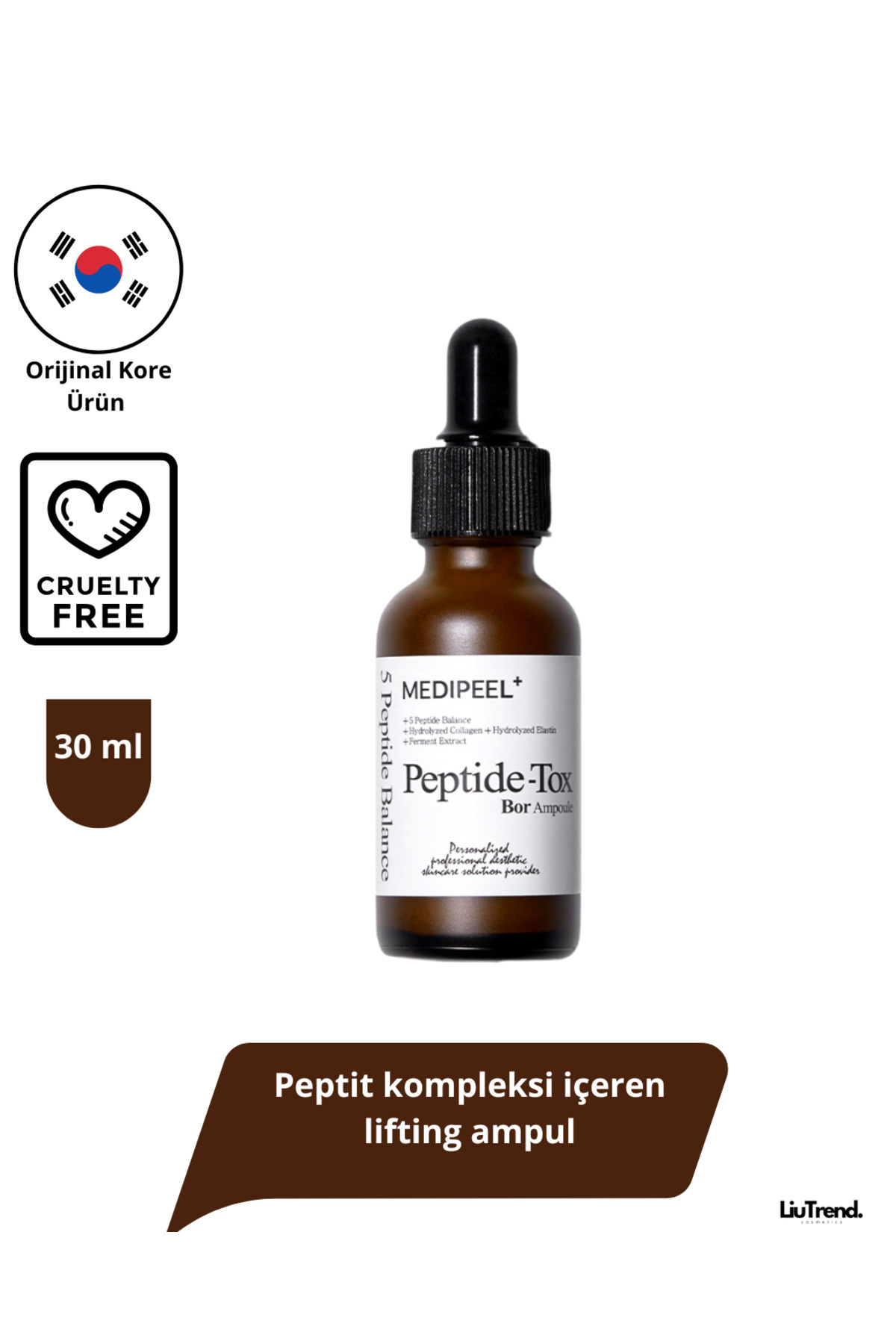 Medipeel Peptide-tox Bor Ampoule 30 ml Kırışıklıkl karşıtı . Etkili Yüz Serumu M0520