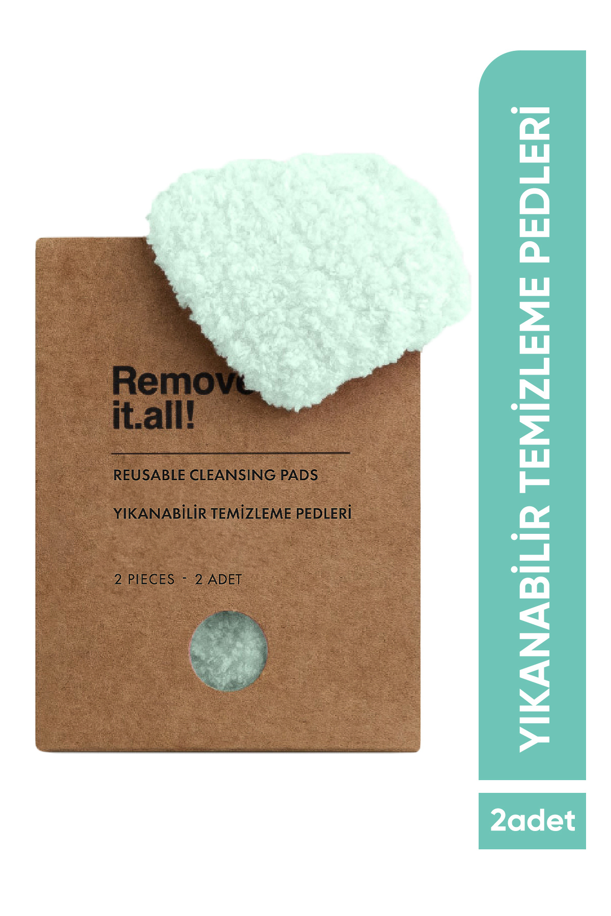 Görkito Remove It.all! Yıkanabilir Temizleme Pedleri 2 Adet Reusable Cleansing Pads 2 Pieces