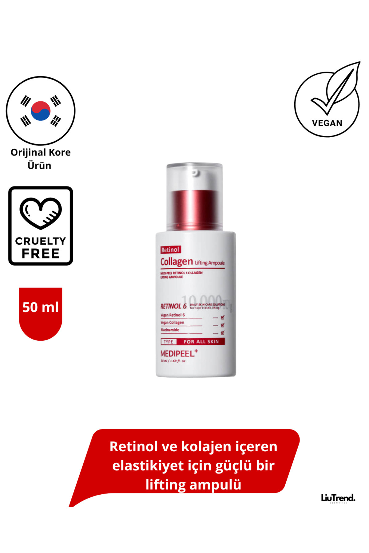 Medipeel Retinol Collagen Lifting Ampoule 50 ml Retinol Ve Kolajen Içeren Lifting Ampulü