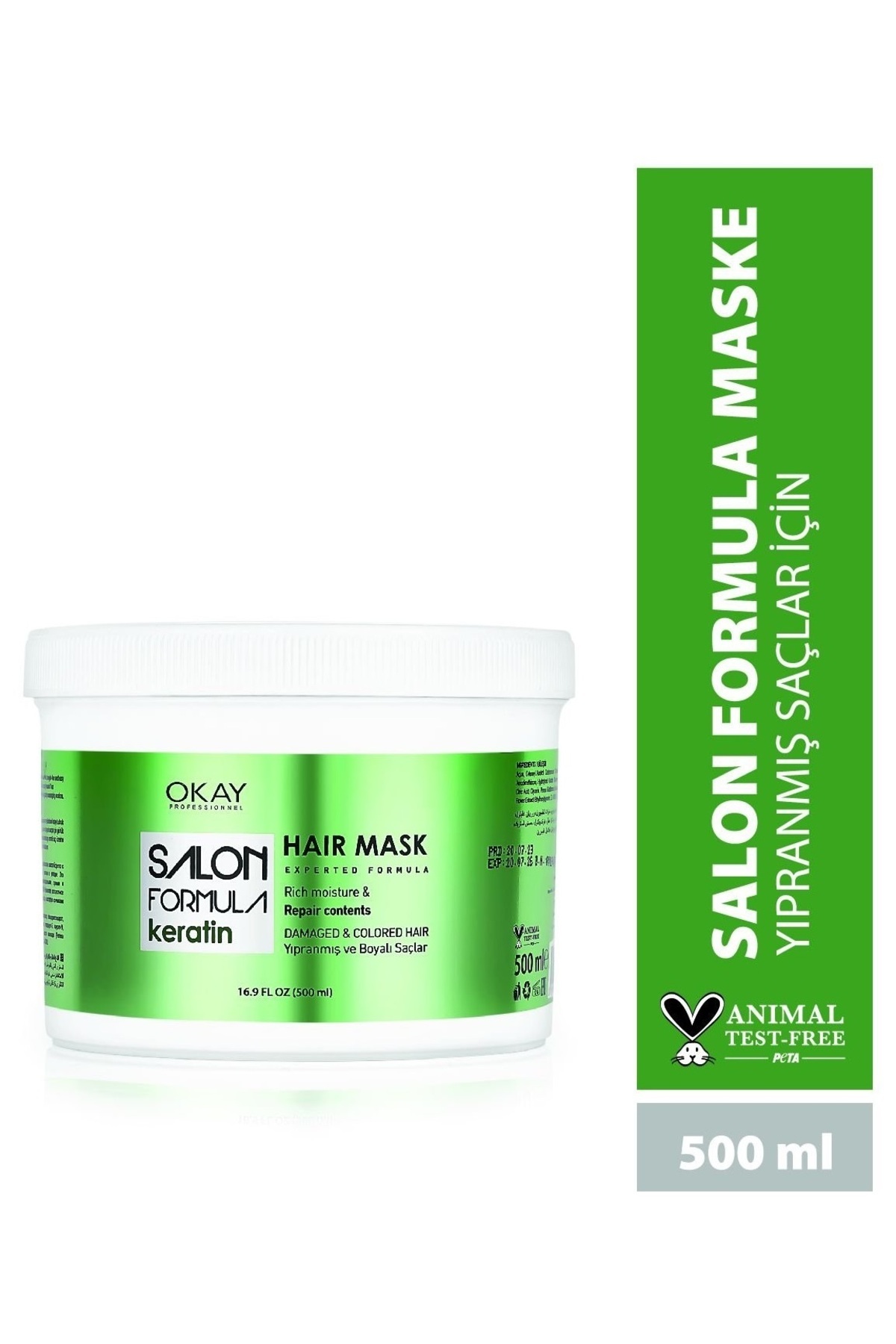 Okay Salon Formula Saç Maskesi Keratin 500 ML