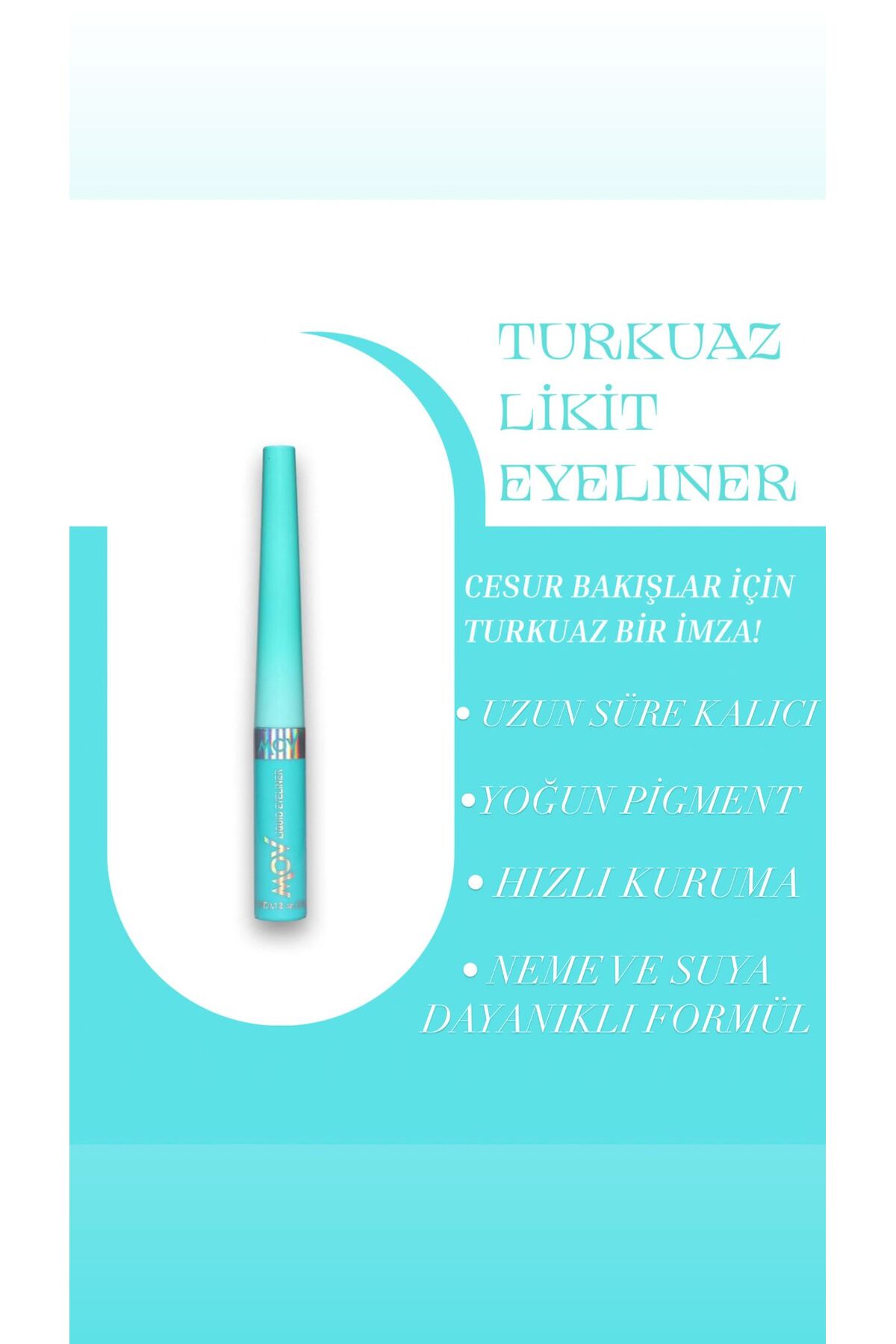 MOV Likit Eyeliner Turkuaz 3.5 gr