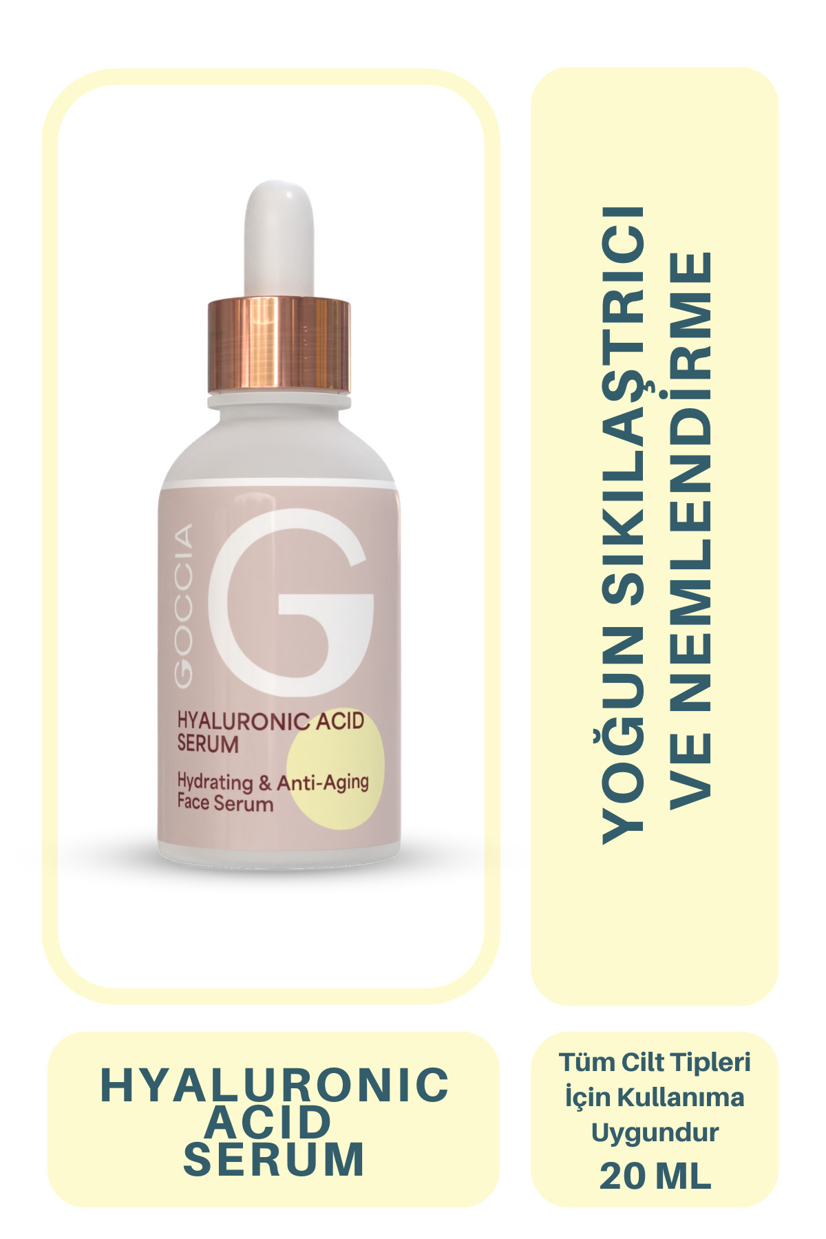 CNR Goccia Nemlendirici | Dolgunlaştırıcı Hyalüronik Asit Serum 20ML