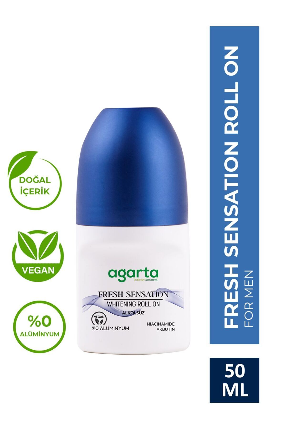 Agarta Ter Kokusu Önleyici 24 Saat Etkili Beyazlatıcı Erkek Fresh Sensatıon Roll-on 50 ml
