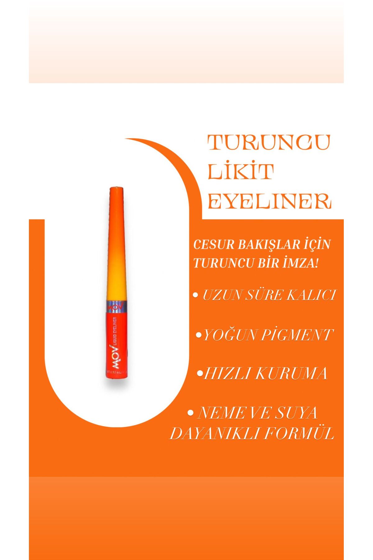 MOV Likit Eyeliner Turuncu 3.5 gr