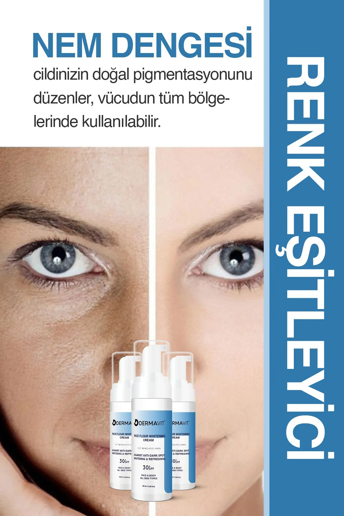 Dermavit Koltuk Altı-diz-dirsek Ve Bikini Bölgesi Cilt Beyazlatıcı Krem 100 ml Skin Whitening Cream