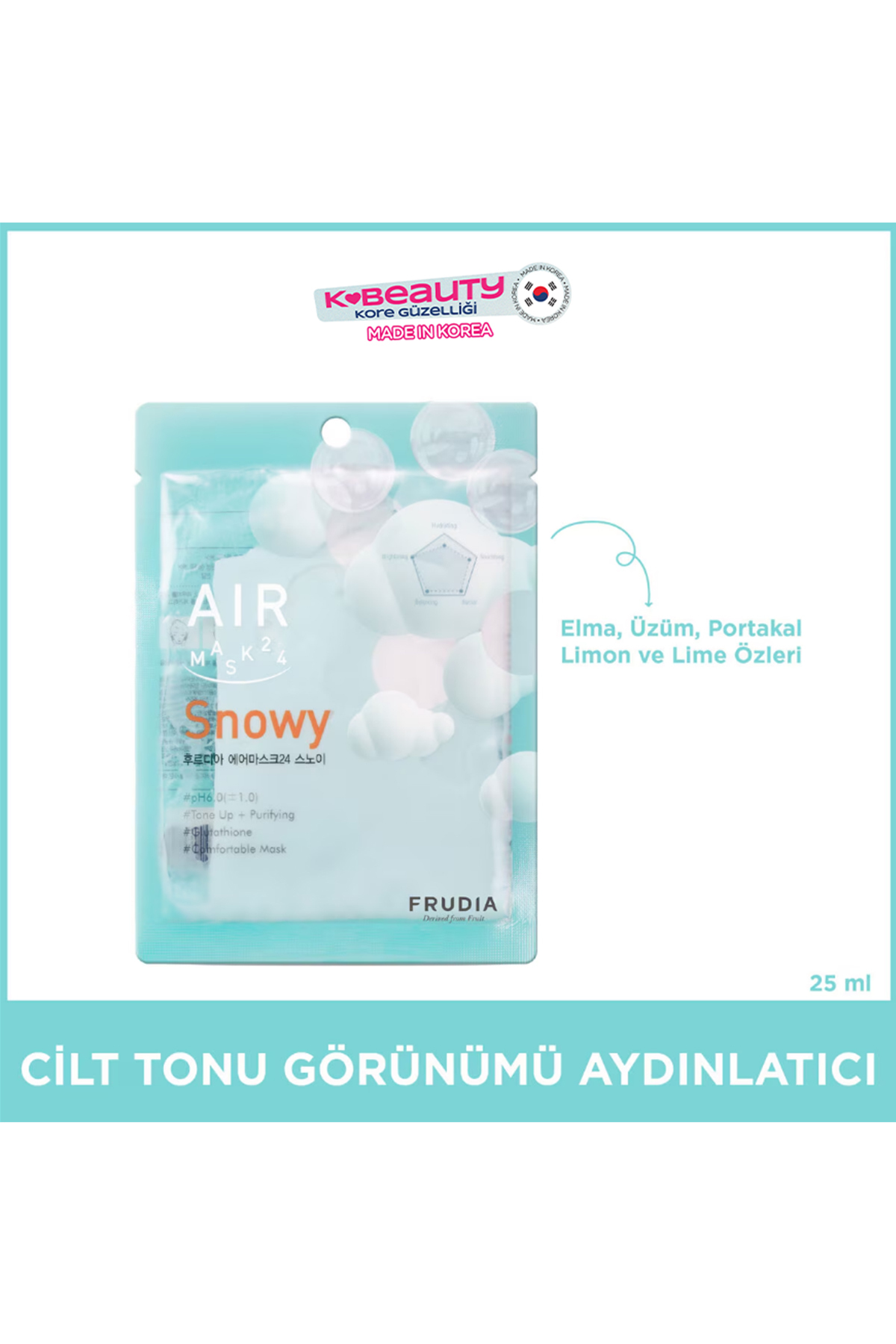FRUDIA Aır Snowy Dengeleyıcı Maske 25 ml