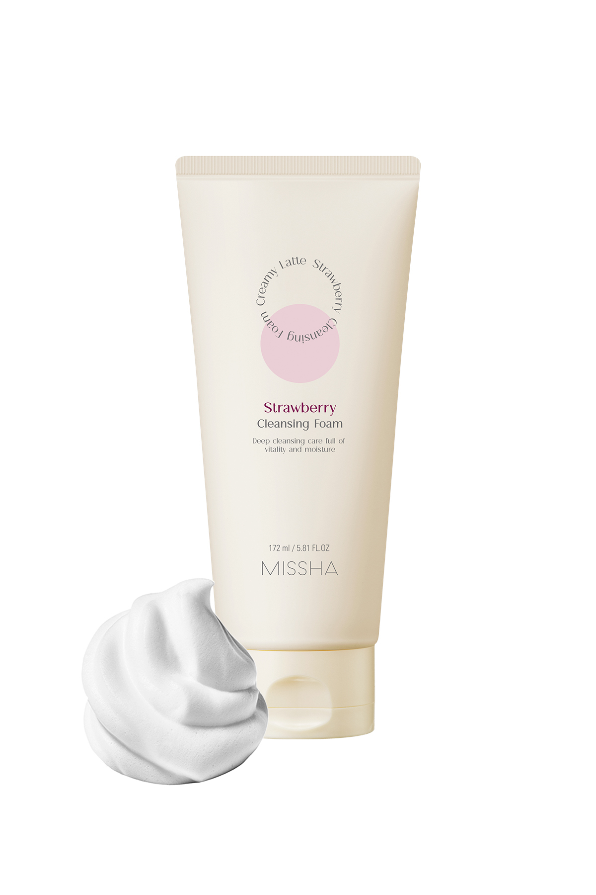 Missha Aydınlatıcı Ve Canlandırıcı Bakım Yapan Yüz Temizleme Köpüğü Creamy Latte Cleansing Foam Strawberry