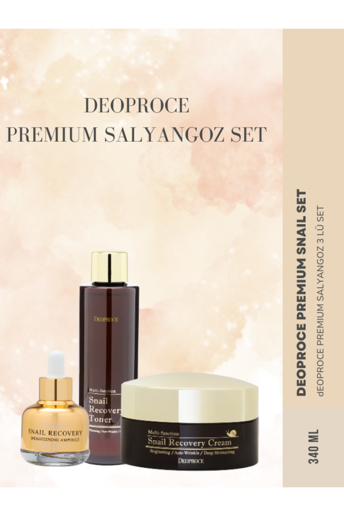 DEOPROCE PREMIUM SALYANGOZ CİLT BAKIM SETİ