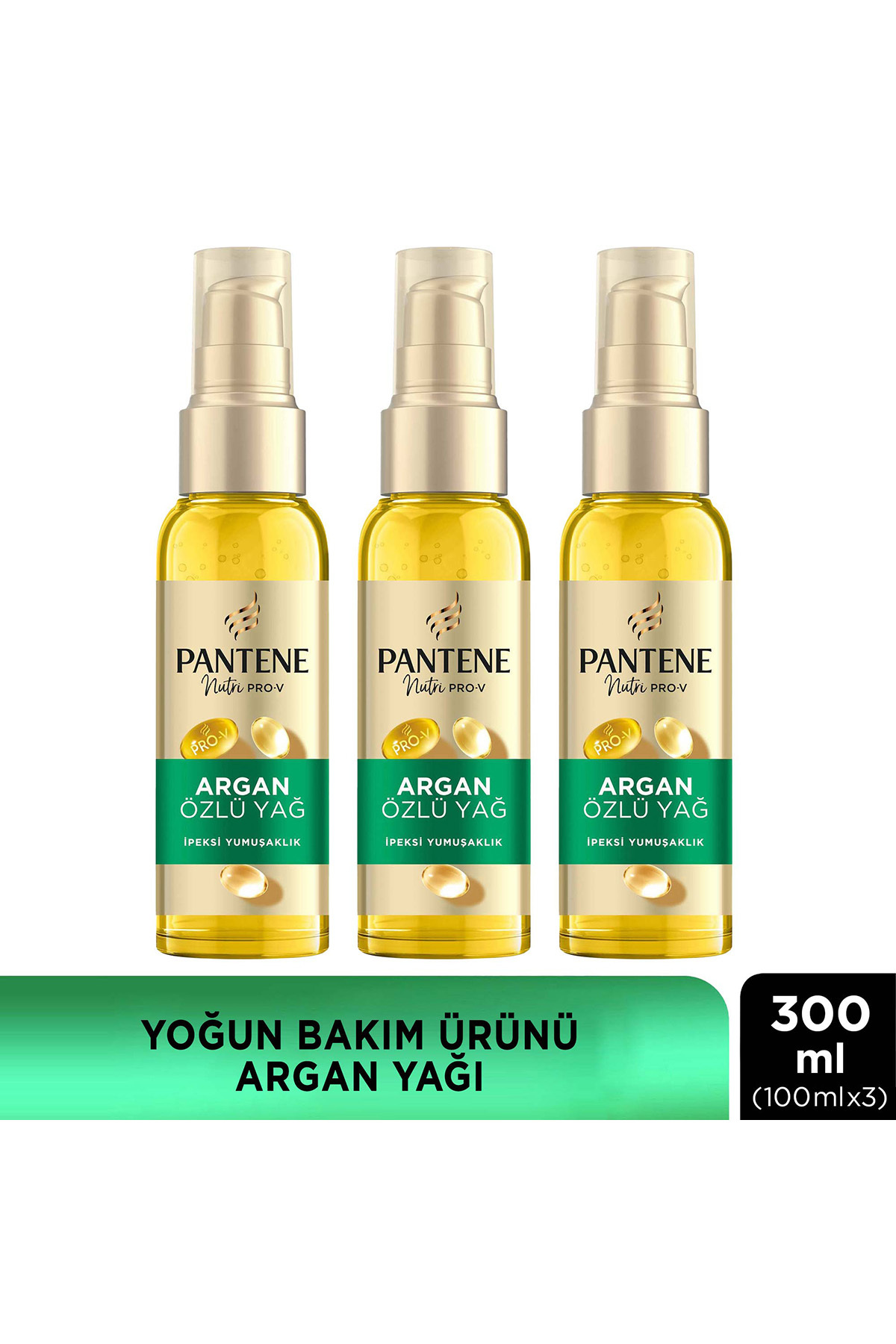 Pantene Yoğun Bakım Ürünü Argan Yağı 100ml x3 Adet