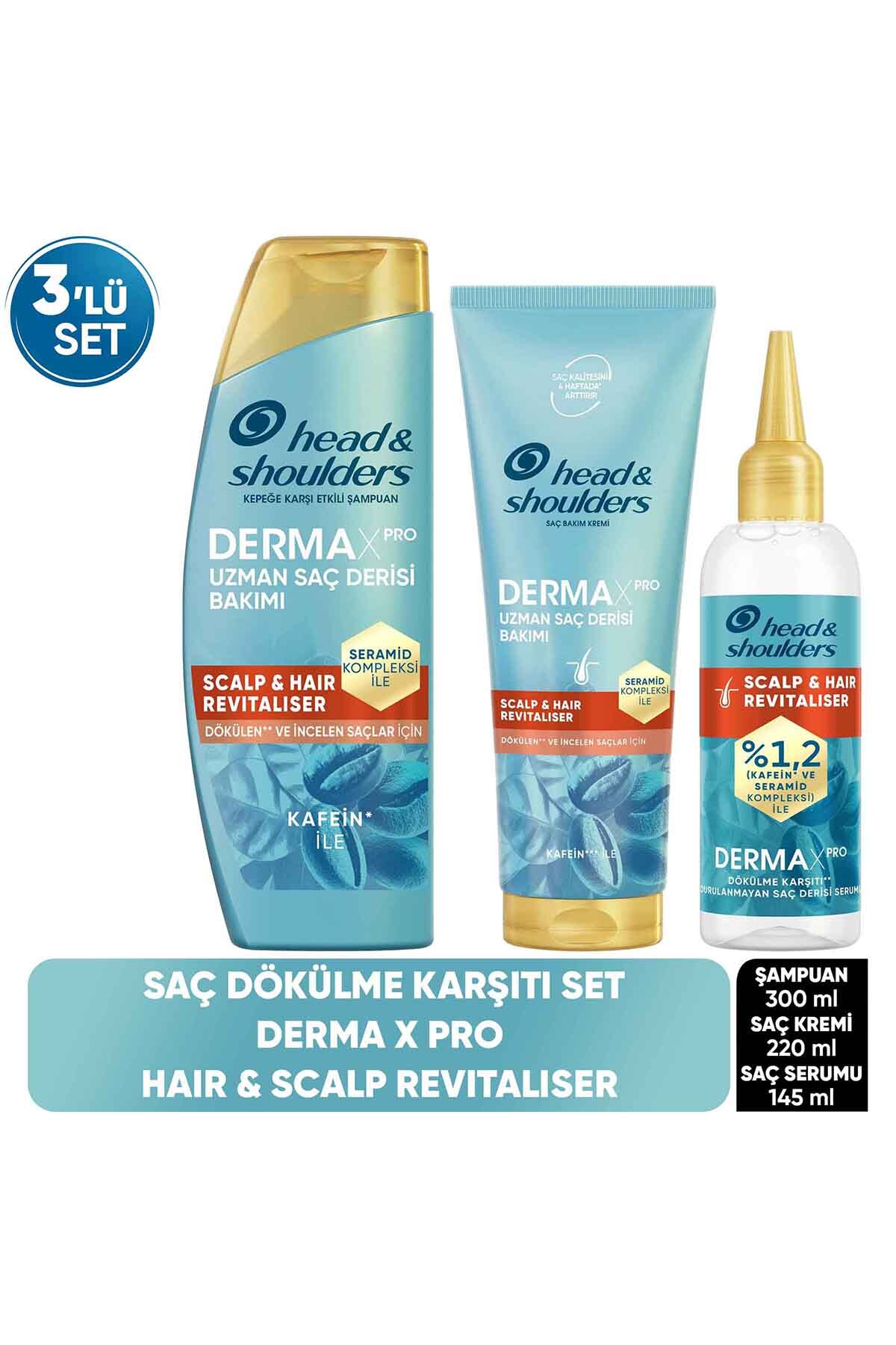 Head & Shoulders DemaxPro Saç Dökülmesi Karşıtı Şampuan 300ml + Krem 220ml + Serum 145ml