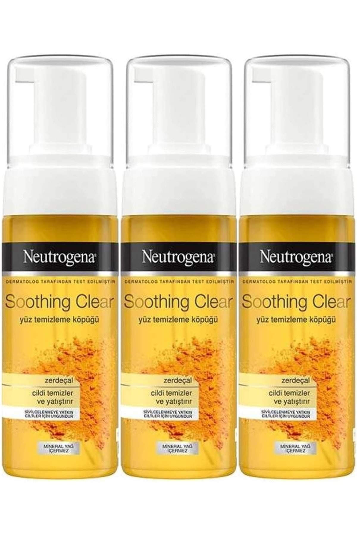 Neutrogena Soothing Clear Yüz Temizleme Köpüğü 150ml (3 LÜ SET)