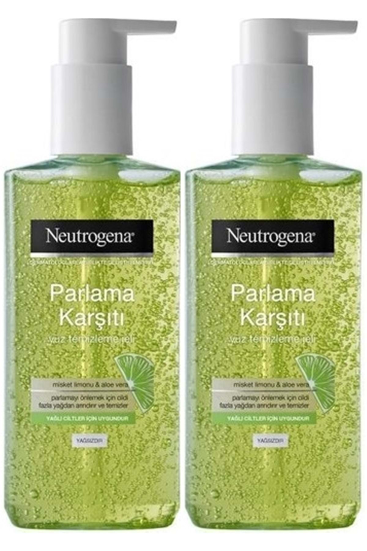 Neutrogena Visibly Clear Pore&shine Temizleme Jeli 200ml (PARLAMA KARŞITI) (2 Lİ SET)