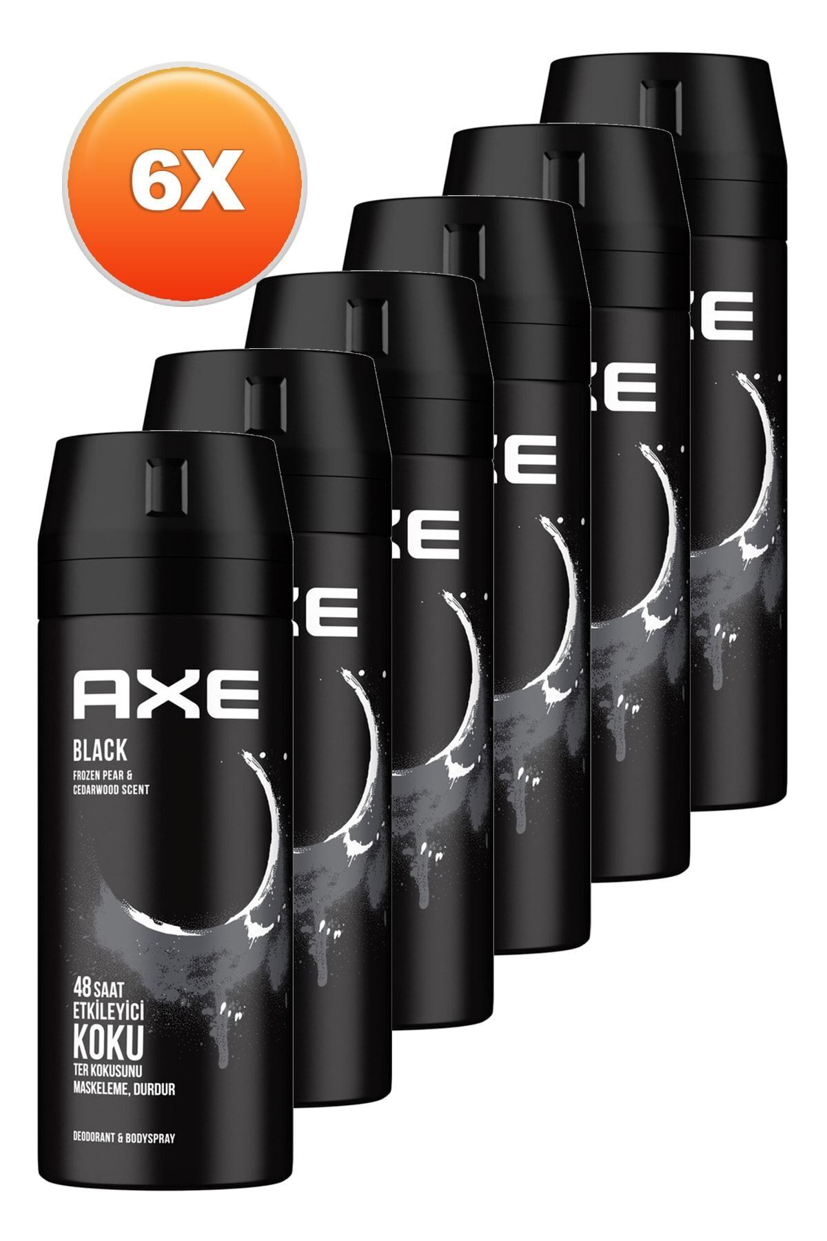 Axe Black Erkek Deodorant 150 Ml. Altılı Set