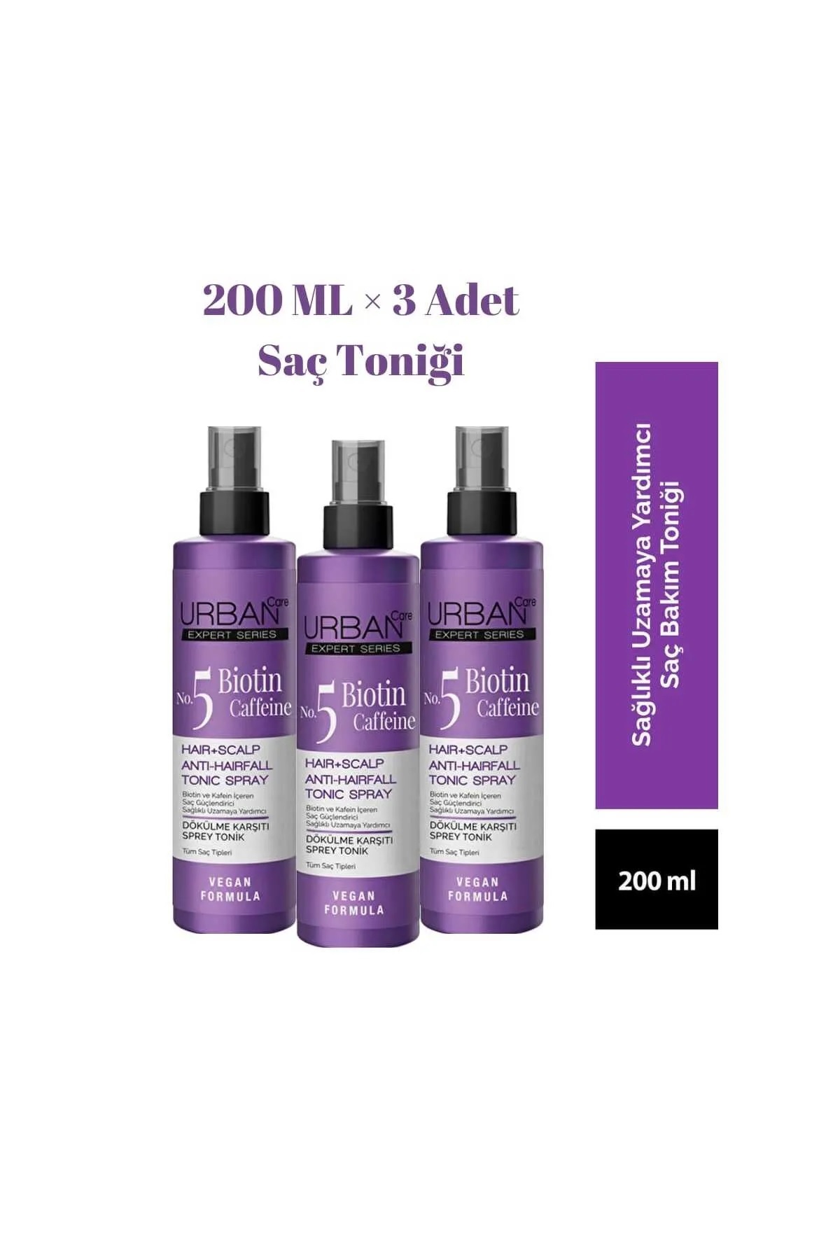 Urban Care Expert Biotin & Kafein Dökülme Karşıtı Sprey Tonik 3 X 200 ml