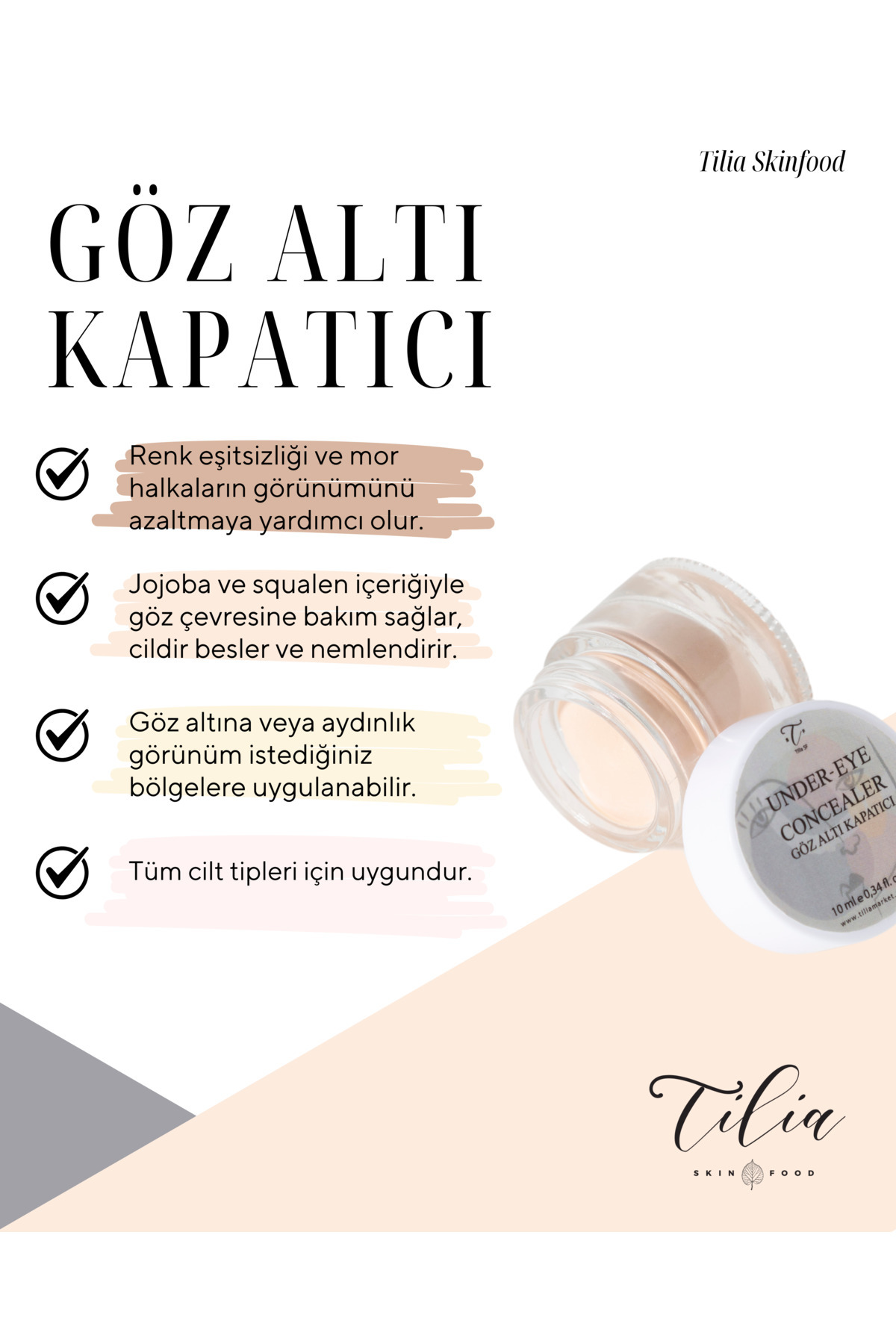 Tilia Skinfood Göz Altı Kapatıcı