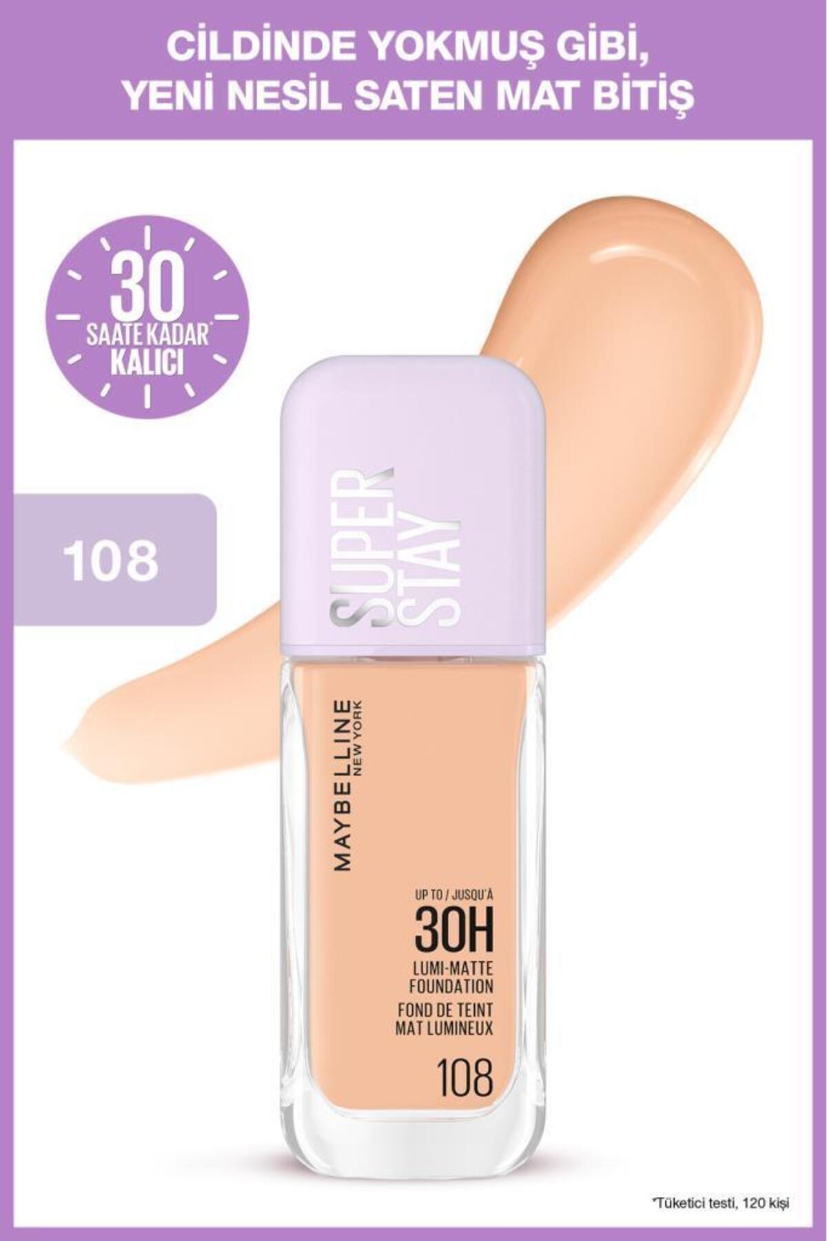 Maybelline New York Super Stay Lumi Matte Fondöten - 108