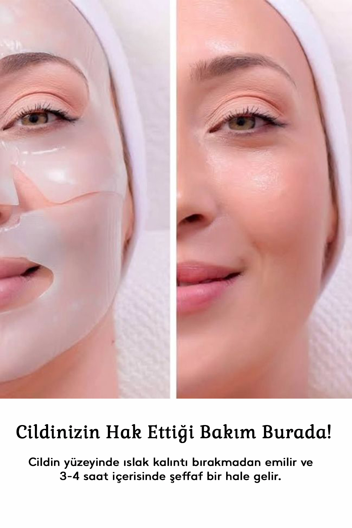 Pastelya Şeffaflaşan Bio Kolajen Cilt Maskesi – Anında Parlaklık Ve Nemlendirme