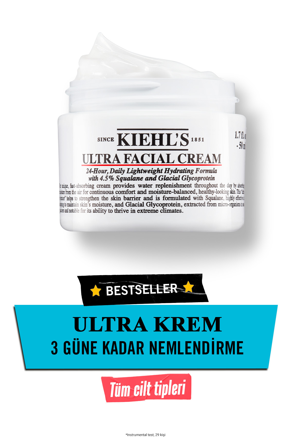 Kiehl's Benzersiz Aydınlık Bir Görünüme Sahip Cilt İçin Besleyici Günlük Krem 50 ml