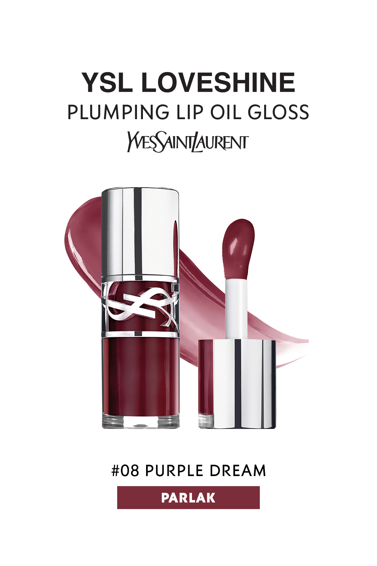 Yves Saint Laurent Dudak Parlatıcı ve Dolgunlaştırıcı Etkili 8 Purple Dream Dudak Yağı 6 Ml