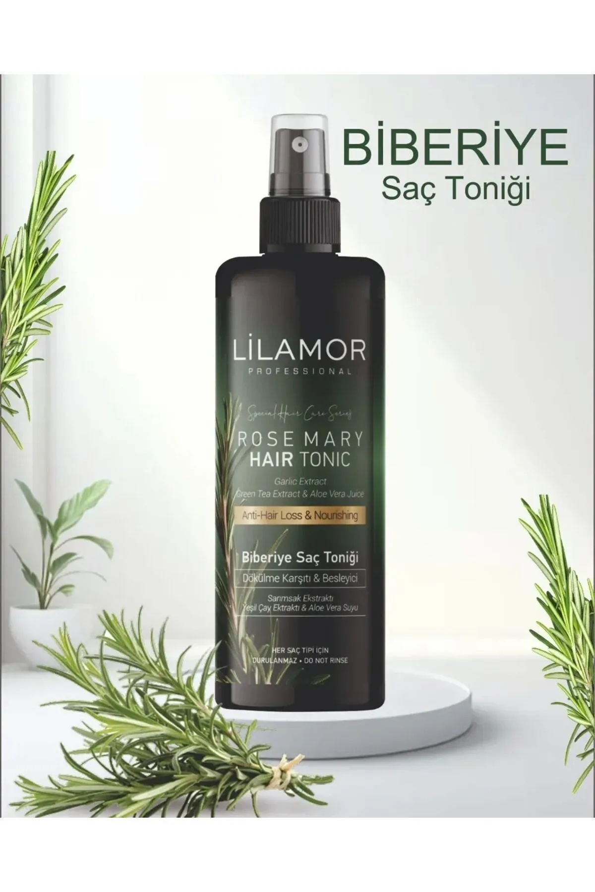 Lilamor Biberiye Suyu Dökülme Karşıtı Ve Hızlı Uzamaya Yardımcı Tonik 250ml Bt1, One Size