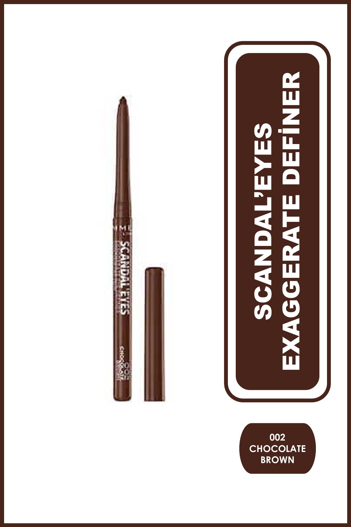 RIMMEL LONDON Kahve Eyeliner - Scandal'eyes Exaggerate Definer 002 Chocolate Brown