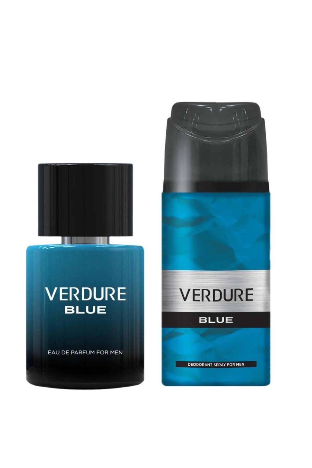 VERDURE Blue Erkek Parfüm Seti 100 ml Deodorant 150 ml
